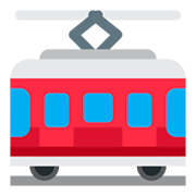🚋 Emoji Vagón De Tranvía en Twitter Twemoji 1.0.