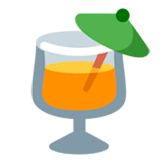 Émoji 🍹 Cocktail Tropical sur Twitter Twemoji 1.0.