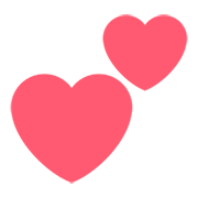 💕 Emoji Dois Corações na Twitter Twemoji 1.0.