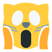 🙀 Emoji Gato Asustado en Twitter Twemoji 1.0.