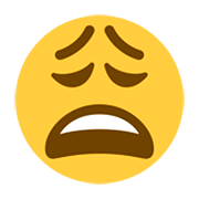 😩 Emoji erschöpftes Gesicht Twitter Twemoji 1.0.