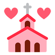 💒 Emoji Iglesia Celebrando Boda en Twitter Twemoji 1.0.