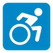 Émoji ♿ Symbole Accès Handicapés sur Twitter Twemoji 1.0.