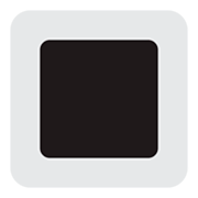 Emoji 🔳 Tasto Quadrato Nero Con Bordo Bianco su Twitter Twemoji 1.0.