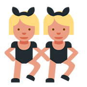 👯 Emoji Personas Con Orejas De Conejo en Twitter Twemoji 1.0.