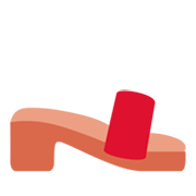 Emoji 👡 Sandalo Da Donna su Twitter Twemoji 1.0.