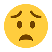 😟 Emoji besorgtes Gesicht Twitter Twemoji 1.0.