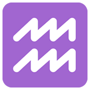 Emoji ♒ Segno Zodiacale Dell’Acquario su Twitter Twemoji 11.0.