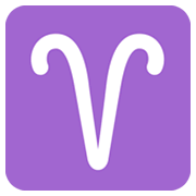 Emoji ♈ Segno Zodiacale Dell’Ariete su Twitter Twemoji 11.0.