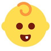 Emoji 👶 Neonato su Twitter Twemoji 11.0.