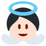👼🏻 Emoji Bebé ángel: Tono De Piel Claro en Twitter Twemoji 11.0.