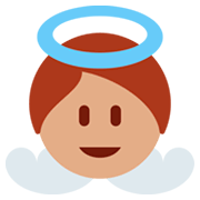 Emoji 👼🏽 Angioletto: Carnagione Olivastra su Twitter Twemoji 11.0.