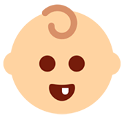 👶🏼 Emoji Baby: mittelhelle Hautfarbe Twitter Twemoji 11.0.