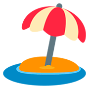 Emoji 🏖️ Spiaggia Con Ombrellone su Twitter Twemoji 11.0.