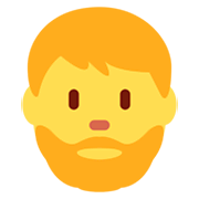 🧔 Emoji  Pessoa: Barba na Twitter Twemoji 11.0.