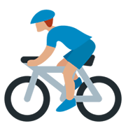 Emoji 🚴🏽 Ciclista: Carnagione Olivastra su Twitter Twemoji 11.0.