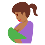 🤱🏾 Emoji Lactancia Materna: Tono De Piel Oscuro Medio en Twitter Twemoji 11.0.