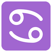 Emoji ♋ Segno Zodiacale Del Cancro su Twitter Twemoji 11.0.