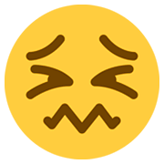 Emoji 😖 Faccina Frustrata su Twitter Twemoji 11.0.