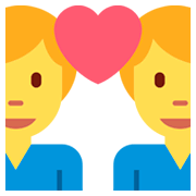 👨‍❤️‍👨 Emoji Pareja Enamorada: Hombre Y Hombre en Twitter Twemoji 11.0.
