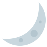 Emoji 🌙 Spicchio Di Luna su Twitter Twemoji 11.0.