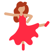 Émoji 💃🏽 Danseuse : Peau Légèrement Mate sur Twitter Twemoji 11.0.