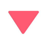 🔻 Emoji rotes Dreieck mit der Spitze nach unten Twitter Twemoji 11.0.