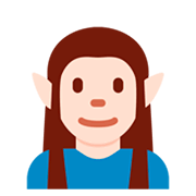 Emoji 🧝🏻 Elfo: Carnagione Chiara su Twitter Twemoji 11.0.