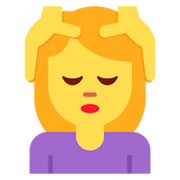 💆 Emoji Person, die eine Kopfmassage bekommt Twitter Twemoji 11.0.