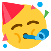 🥳 Emoji Partygesicht Twitter Twemoji 11.0.