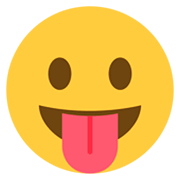 😛 Emoji Rosto Mostrando A Língua na Twitter Twemoji 11.0.