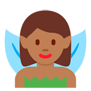 🧚🏾 Emoji Märchenfee: mitteldunkle Hautfarbe Twitter Twemoji 11.0.