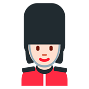 💂🏻‍♀️ Emoji Wachfrau: helle Hautfarbe Twitter Twemoji 11.0.