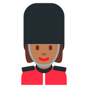 💂🏾‍♀️ Emoji Wachfrau: mitteldunkle Hautfarbe Twitter Twemoji 11.0.
