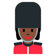 💂🏿‍♀️ Emoji Wachfrau: dunkle Hautfarbe Twitter Twemoji 11.0.