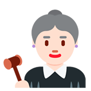 Emoji 👩🏻‍⚖️ Giudice Donna: Carnagione Chiara su Twitter Twemoji 11.0.