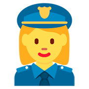 Emoji 👮‍♀️ Poliziotta su Twitter Twemoji 11.0.