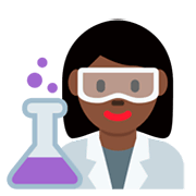 👩🏿‍🔬 Emoji Cientista Mulher: Pele Escura na Twitter Twemoji 11.0.