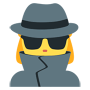 Emoji 🕵️‍♀️ Investigatrice su Twitter Twemoji 11.0.