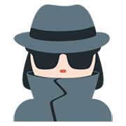 Emoji 🕵🏻‍♀️ Investigatrice: Carnagione Chiara su Twitter Twemoji 11.0.