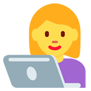 Emoji 👩‍💻 Tecnologa su Twitter Twemoji 11.0.