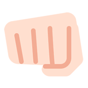 Emoji 👊🏻 Pugno Chiuso: Carnagione Chiara su Twitter Twemoji 11.0.