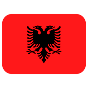 🇦🇱 Emoji Flagge: Albanien Twitter Twemoji 11.0.