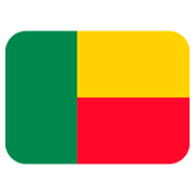 🇧🇯 Emoji Bandera: Benín en Twitter Twemoji 11.0.