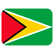 🇬🇾 Emoji Bandera: Guyana en Twitter Twemoji 11.0.