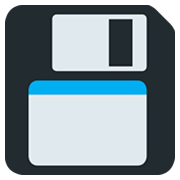Emoji 💾 Floppy Disc su Twitter Twemoji 11.0.