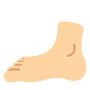 🦶🏼 Emoji Fuß: mittelhelle Hautfarbe Twitter Twemoji 11.0.