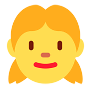 👧 Emoji Niña en Twitter Twemoji 11.0.