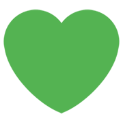 💚 Emoji Coração Verde na Twitter Twemoji 11.0.