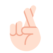 🤞🏻 Emoji Hand mit gekreuzten Fingern: helle Hautfarbe Twitter Twemoji 11.0.
